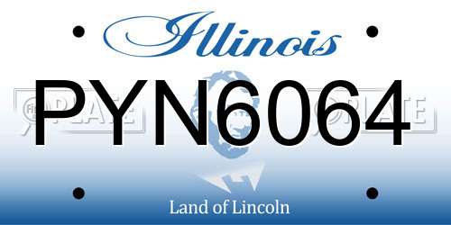 PYN6064 Illinois License Plate
