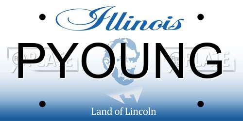 PYOUNG Illinois License Plate
