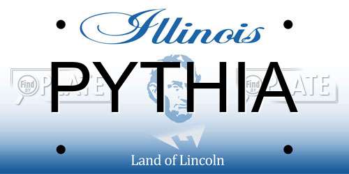 PYTHIA Illinois License Plate