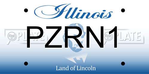 PZRN1 Illinois License Plate