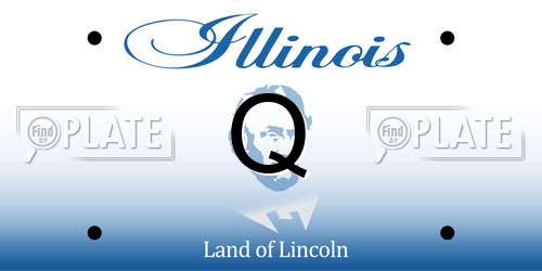 Q Illinois License Plate