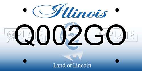 Q002GO Illinois License Plate