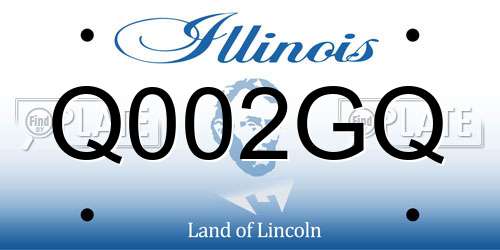 Q002GQ Illinois License Plate