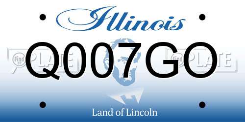 Q007GO Illinois License Plate