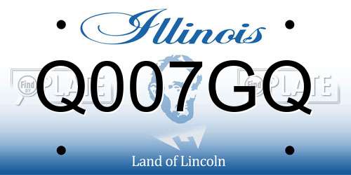 Q007GQ Illinois License Plate