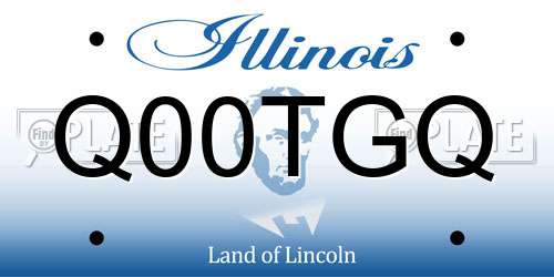 Q00TGQ Illinois License Plate