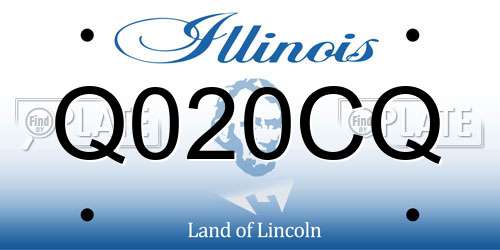 Q020CQ Illinois License Plate