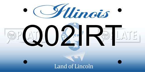 Q02IRT Illinois License Plate