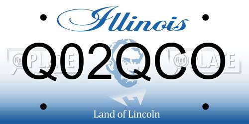 Q02QCO Illinois License Plate