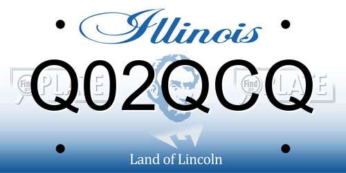 Q02QCQ Illinois License Plate
