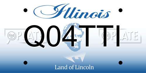 Q04TTI Illinois License Plate