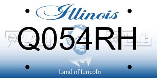Q054RH Illinois License Plate