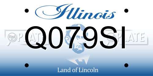 Q079SI Illinois License Plate