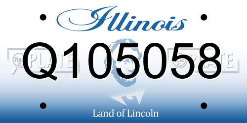 Q105058 Illinois License Plate