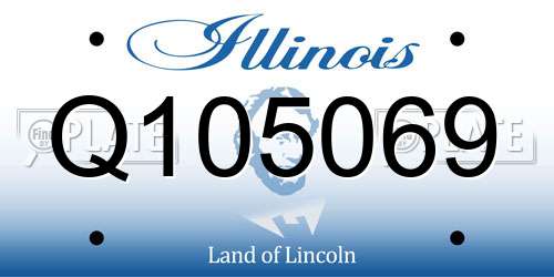 Q105069 Illinois License Plate