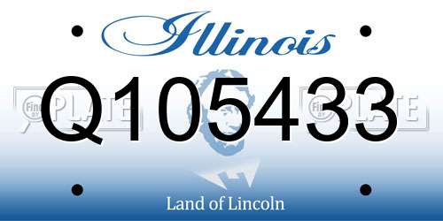 Q105433 Illinois License Plate