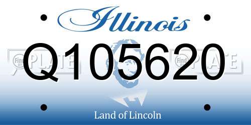 Q105620 Illinois License Plate