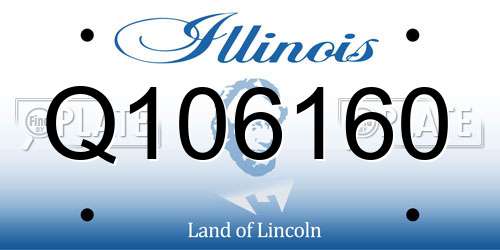Q106160 Illinois License Plate