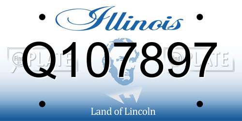Q107897 Illinois License Plate