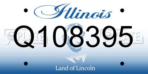 Q108395 Illinois License Plate