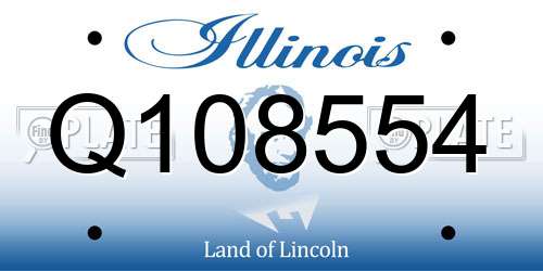 Q108554 Illinois License Plate