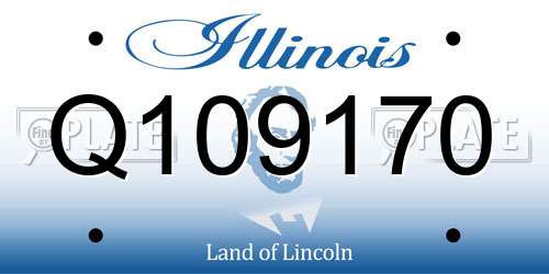 Q109170 Illinois License Plate