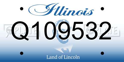 Q109532 Illinois License Plate