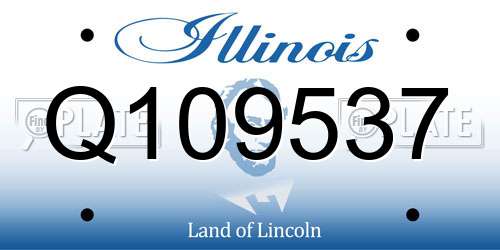 Q109537 Illinois License Plate