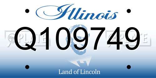 Q109749 Illinois License Plate