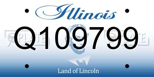 Q109799 Illinois License Plate