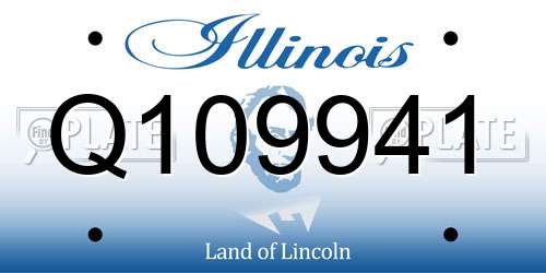 Q109941 Illinois License Plate