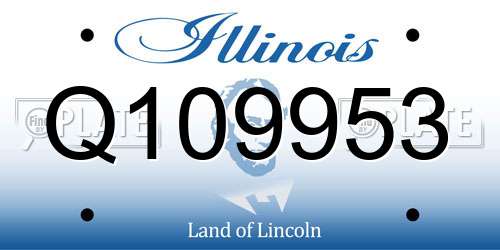 Q109953 Illinois License Plate
