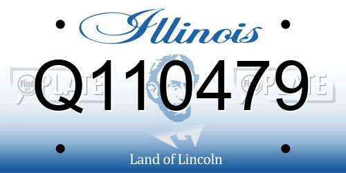 Q110479 Illinois License Plate