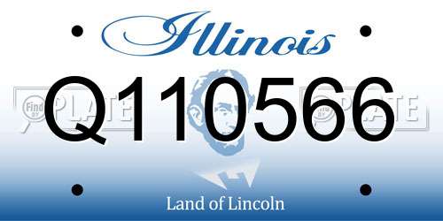 Q110566 Illinois License Plate