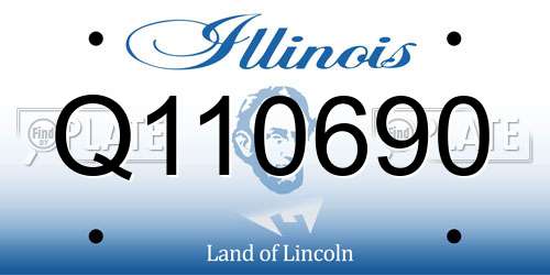 Q110690 Illinois License Plate