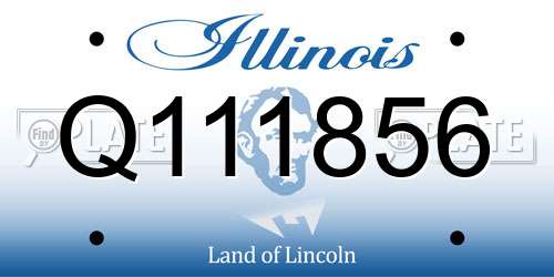 Q111856 Illinois License Plate