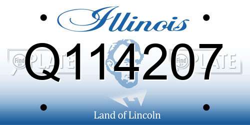 Q114207 Illinois License Plate