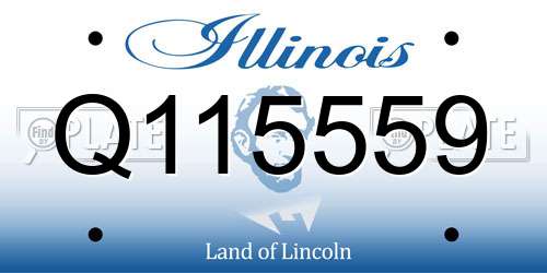 Q115559 Illinois License Plate