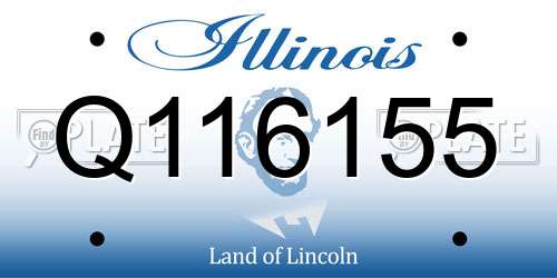 Q116155 Illinois License Plate