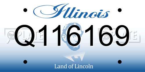 Q116169 Illinois License Plate