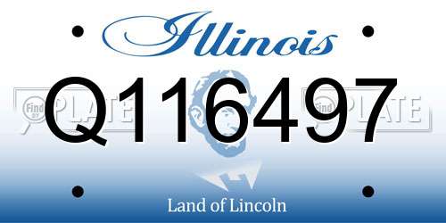 Q116497 Illinois License Plate