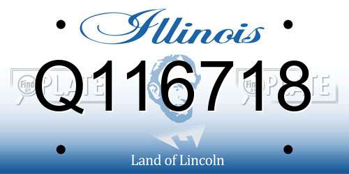 Q116718 Illinois License Plate