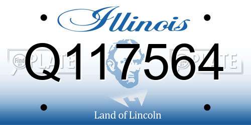 Q117564 Illinois License Plate