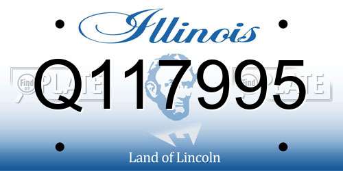 Q117995 Illinois License Plate