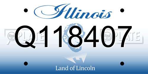 Q118407 Illinois License Plate