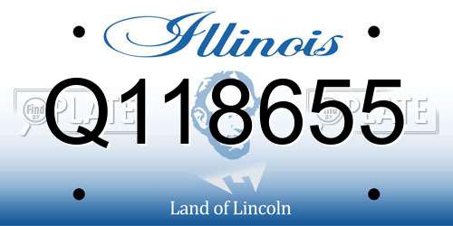 Q118655 Illinois License Plate