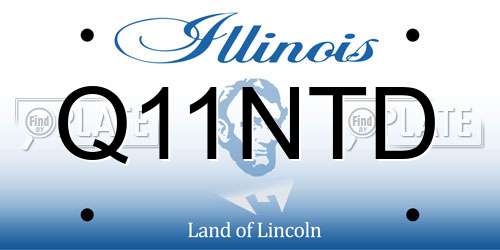 Q11NTD Illinois License Plate