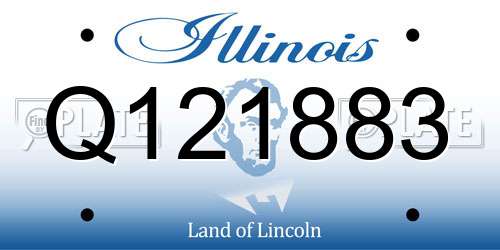 Q121883 Illinois License Plate