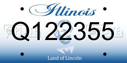 Q122355 Illinois License Plate