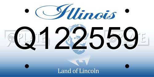 Q122559 Illinois License Plate